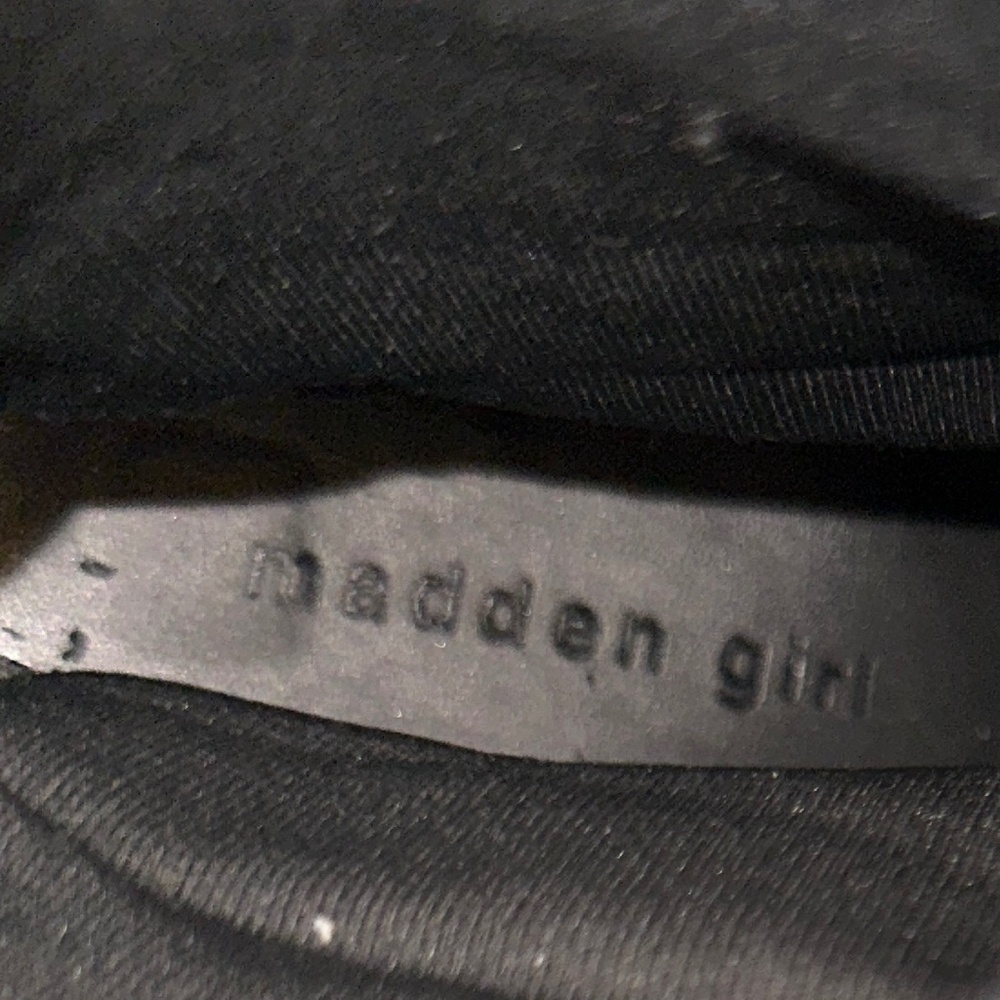 Madden Girl Heeled Gray Scrunch Boots - Picture 9 of 11